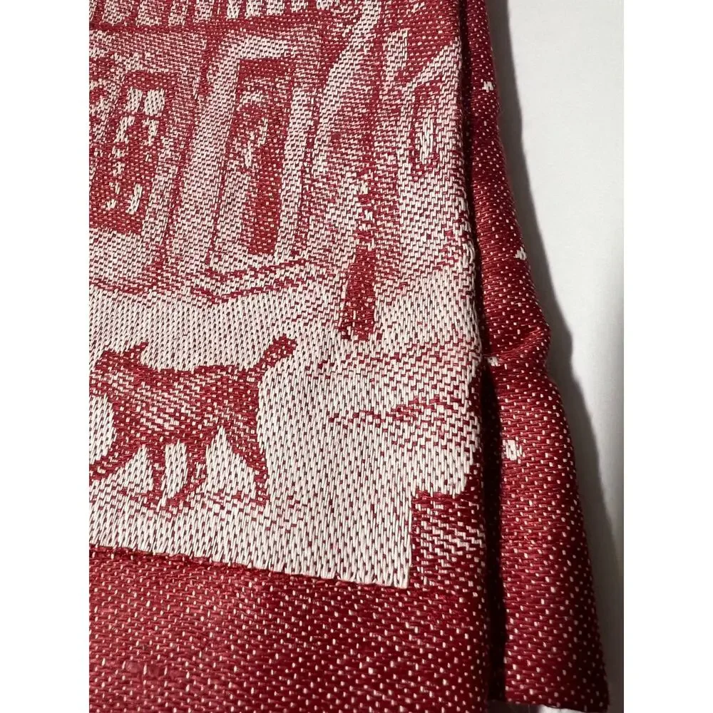 Williams Sonoma 'Twas the Night Before Christmas Set of 3 Jacquard Napkin Russia